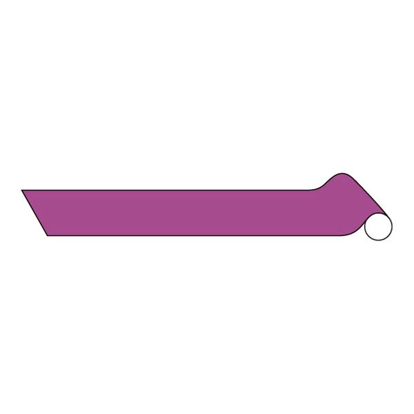 配管識別テープ AH509(中) ■カラー：赤紫(2.5RP 4/12) 100mm幅 鮮やかな赤紫が目を引く パイプ識別テープAH509(中) 配管を一目で識別で