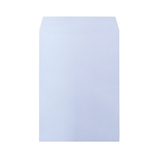 (まとめ) ハート 透けないカラー封筒 角2パステルアクア XEP494 1パック（100枚） 【×10セット】 透明度ゼロ 鮮やかパステル封筒で心を