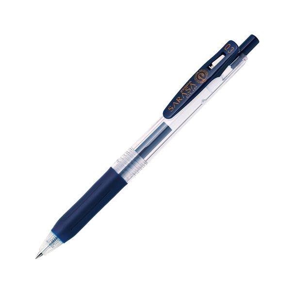 (まとめ) ゼブラ ゲルインクボールペン サラサクリップ 0.3mm ブルーブラック JJH15-FB 1本 【×100セット】 黒 青 送料無料