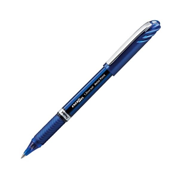 (まとめ) ぺんてる ゲルインクボールペン エナージェルユーロ 1.0mm 青 BL30-C 1セット(10本) 【×5セット】 送料無料