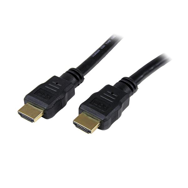（まとめ）StarTechハイスピードHDMIケーブル 配線 Ultra HD 4K×2K対応 3m HDMI(オス)-HDMI(オス) ブラック HDMM3M1本【×3セット】 黒