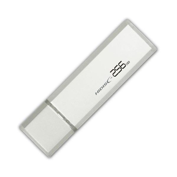 HIDISC USB 3.0 フラッシュドライブ 256GB シルバー キャップ式 HDUF114C256G3 送料無料