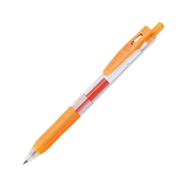 (まとめ) ゼブラ ゲルインクボールペン サラサクリップ 0.3mm オレンジ JJH15-OR 1本 【×100セット】 送料無料