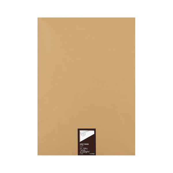 コクヨ 高級ケント紙 233g/m2A1カット セ-KP36 1冊(100枚) 高級な白いケント紙 滑らかな表面で贅沢な感触を味わえる233g/m2のA1カット 1