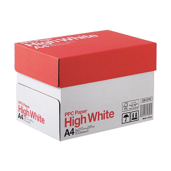 (まとめ) PPC パソコン PAPER High WhiteA4 1箱(2500枚:500枚×5冊) 【×5セット】 送料無料