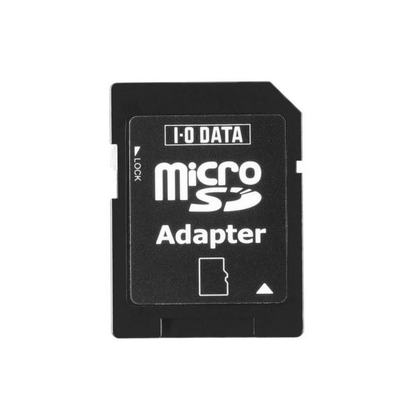 （まとめ）アイオーデータ SD変換カードアダプタ―microSD用 SDMC-ADP 1個【×10セット】 SDメモリーカードスロット対応 microSDカードを