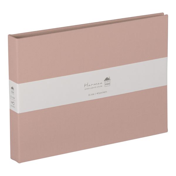 （まとめ） ハルマー ポケットアルバム A-HR2LP-301-P ピンク【×5セット】 シンプルでありながらも素朴さが魅力の、長く愛されるアルバ