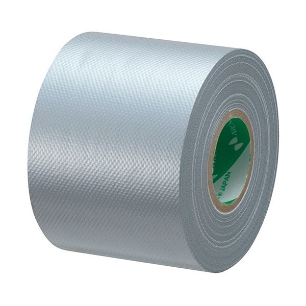 ニチバン 布粘着テープ コンパル 50mm×10m 銀 CPN10-50 1セット(6巻) 持ち運びに便利な小型布粘着テープ コンパクトながらも50mm×10mの