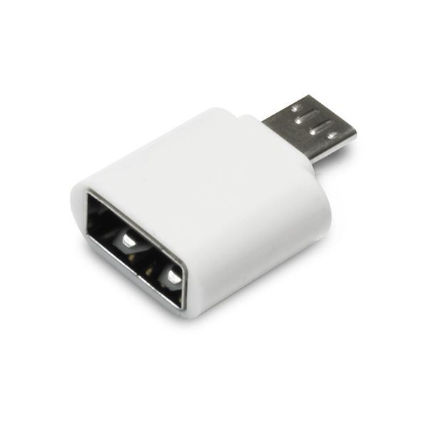 （まとめ）日本トラストテクノロジー OTG USB（A）→MicroUSB変換コネクター（ホワイト） OTGU2M-WH【×5セット】 白 送料無料