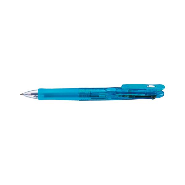（まとめ） ゼブラ クリップオンG 3色ボールペン 0.7mm 本体色（軸色）：ライトブルー/インク色：黒・赤・青 【×20セット】 青 送料無料