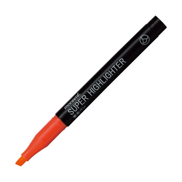 （まとめ） モナミ 蛍光ペン SUPERHIGHLIGHTER 橙 18403 1本 【×100セット】 輝く太陽のような蛍光ペン 驚異のSUPERHIGHLIGHTER 鮮やか
