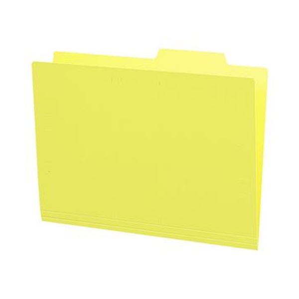 （まとめ）コクヨ 個別フォルダー（カラー・PP製）A4 黄 A4-IFH-Y 1パック（5冊）【×20セット】 頑丈で水に強いプラスチック製の個別フ