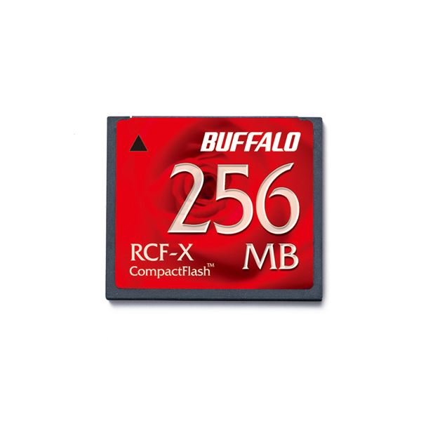 (まとめ) バッファロー コンパクトフラッシュ 256MB RCF-X256MY 1枚 【×5セット】 高速データ転送 容量たっぷり 革新的なメモリーカード