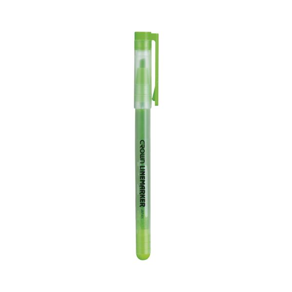 （まとめ） クラウン 蛍光ペン グリーン【×50セット】 緑 色あせ知らずの鮮烈発色 水にも強く、まとめて50セット 驚きの蛍光ペン、グリ