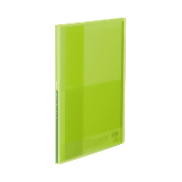 （まとめ）コクヨ クリヤーブック（Glassele） 固定式 A4タテ 10ポケット ライトグリーン ラ-GL10LG 1冊 【×30セット】 緑 送料無料