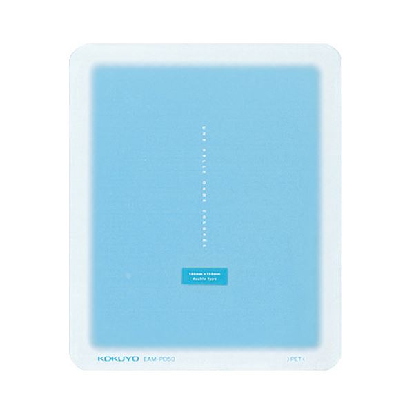（まとめ）コクヨ マウスパッド コロレー ブルーEAM-PD50B 1枚【×5セット】 青 写真や思い出を刻み込む、マウスパッドの新たなる旅立ち