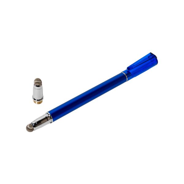 （まとめ）MCO 先端交換式タッチペン 導電繊維タイプ ブルー STP-L01／BL【×5セット】 青 送料無料