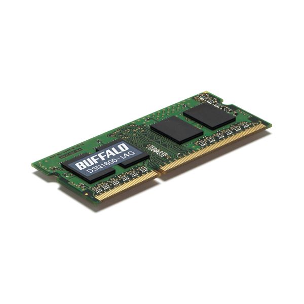 (まとめ）バッファロー 法人向け PC パソコン 3L-12800 DDR3 1600MHz 204Pin SDRAM S.O.DIMM 4GB MV-D3N1600-L4G 1枚【×3セット】 送料