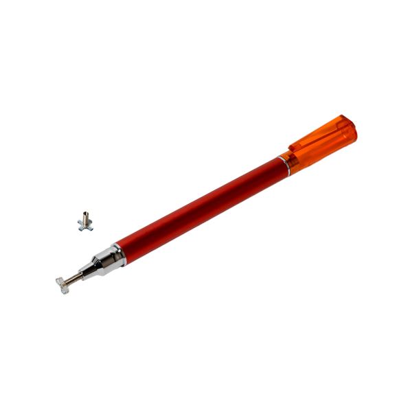 （まとめ）MCO 先端交換式タッチペン 十字型タイプ レッド STP-L02／RD【×5セット】 赤 送料無料