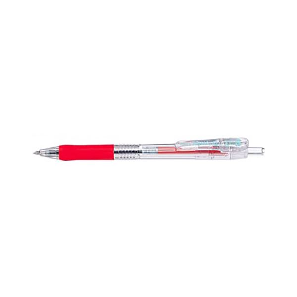 （まとめ） ゼブラ タプリクリップボールペン 0.4mm 赤 【×50セット】 多彩なボール径で選び放題 ゼブラの魅力溢れるタプリクリップボー
