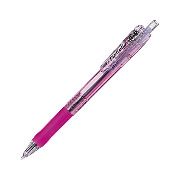（まとめ） ゼブラ 油性ボールペン タプリクリップ0.7mm 黒 （軸色 ピンク） BN5-P 1本 【×50セット】 送料無料