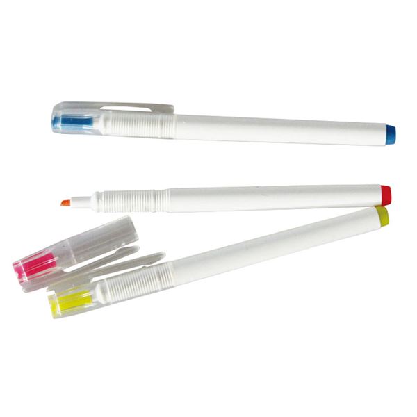 蛍光ペン 3本セット CN400-3 色指定不可 輝く蛍光の魔法 色彩豊かな3本セット、あなたの世界を彩る【蛍光マジックペン】