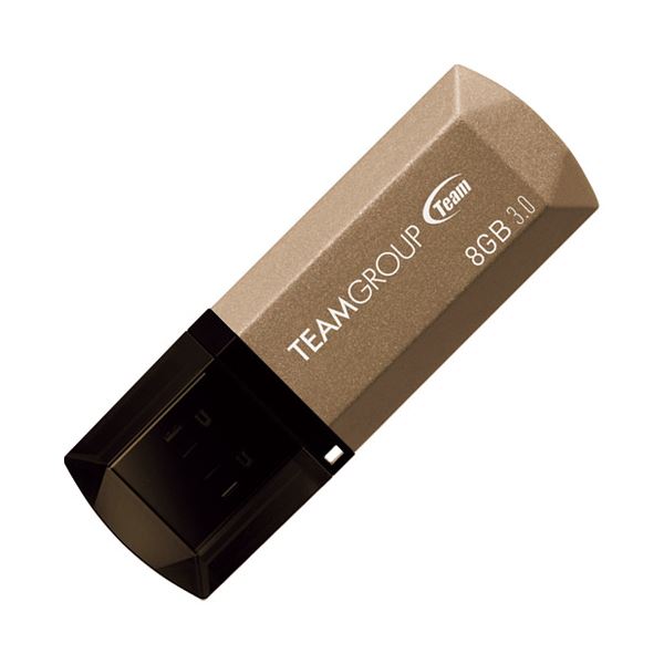 （まとめ） TEAM USB3.0キャップ式USBメモリ8GB TC15538GD01【×10セット】 高速転送でデータを守る 8GBの容量で便利なキャップ式USBメモ