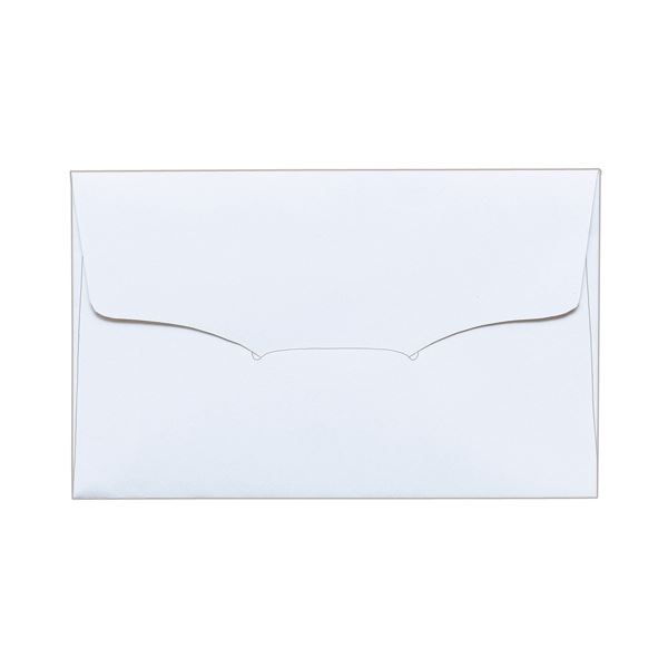 （まとめ） TANOSEE 名刺型封筒112×70mm 上質紙 104.7g 1セット（100枚：10枚×10パック） 【×5セット】 送料無料