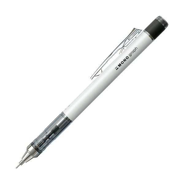 (まとめ) トンボ鉛筆 シャープペンシルモノグラフネオン 0.5mm （軸色：ホワイト） DPA-134A 1本 【×30セット】 白 送料無料