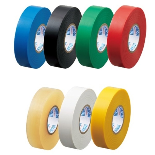 （まとめ）セキスイ エスロンテープ #360 19mm×20m 7色セット（×10セット） 多彩な色と長さで魅了する エスロンテープの魔法の巻き物セ