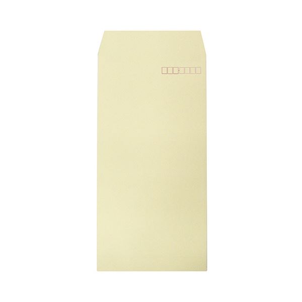 （まとめ） ハート 透けないカラー封筒 テープ付長3 パステルクリーム XEP273 1パック（100枚） 【×5セット】 送料無料