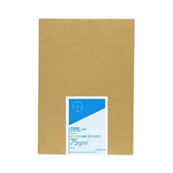 （まとめ）コクヨ 上質方眼紙 A3 1mm目ブルー刷り 100枚 ホ-18 1冊【×5セット】 青 送料無料