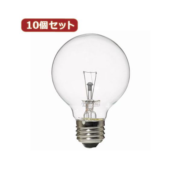 （まとめ）YAZAWA 10個セット ボール電球60W形クリア GC100V57W70X10【×2セット】 送料無料
