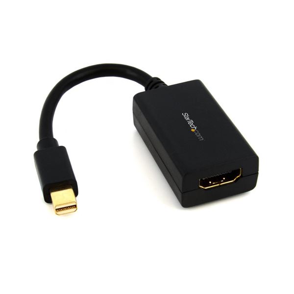 （まとめ）StarTech MiniDisplayPort-HDMI変換アダプタ(黒) MDP2HDMI 1個【×3セット】 送料無料