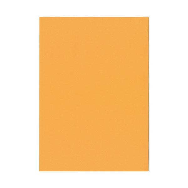 (まとめ）北越コーポレーション 紀州の色上質A3Y目 薄口 オレンジ 1冊(500枚)【×3セット】 鮮やかなオレンジが魅力の、色彩豊かな上質紙