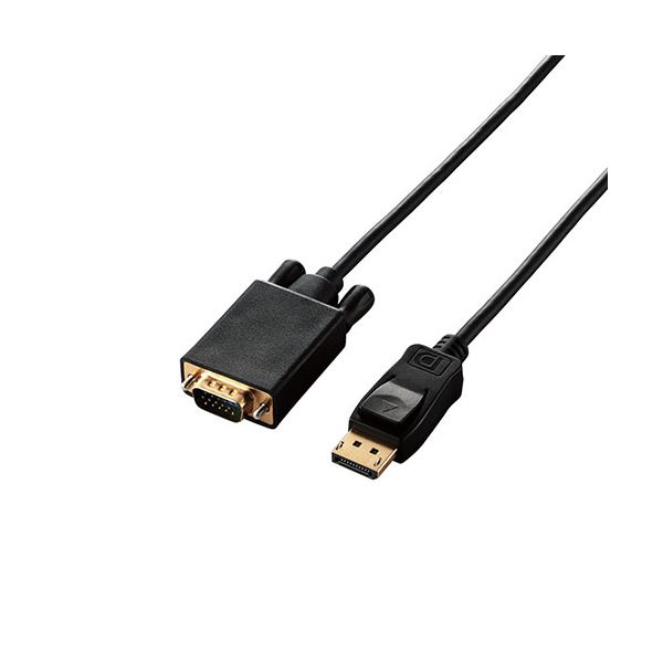 変換ケーブル 配線 DisplayPort-VGA 2.0m ブラック CAC-DPVGA20BK 黒 送料無料