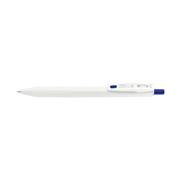 (まとめ) ゼブラ サラサR 0.4mm 白/青 JJS29-R1-BL 【×50セット】 白と青の美しいコントラストが魅力 0.4mmの細さで書く、ゼブラのサラ