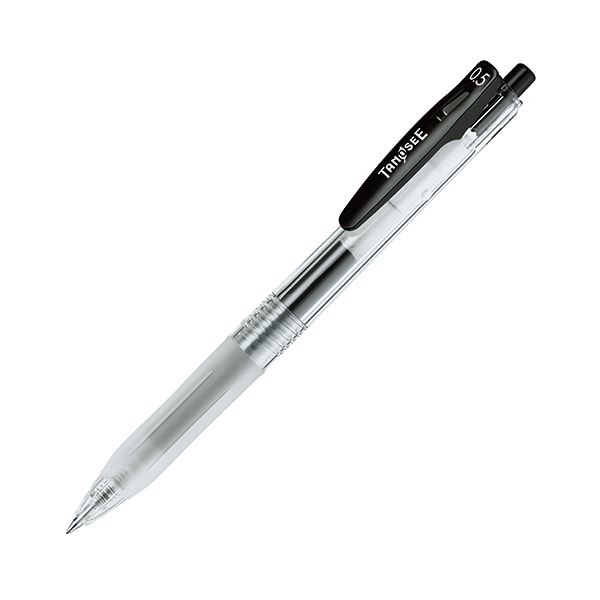 (まとめ) TANOSEE ノック式ゲルインクボールペン（バインダークリップ） 0.5mm 黒 1本 【×300セット】 送料無料