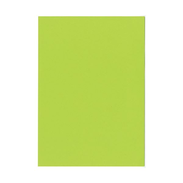 北越コーポレーション 紀州の色上質 A4 Y目 超厚口 みどり 1冊(100枚) 鮮やかな緑の極厚A4用紙、色彩の極致『紀州の彩り』100枚セット 色