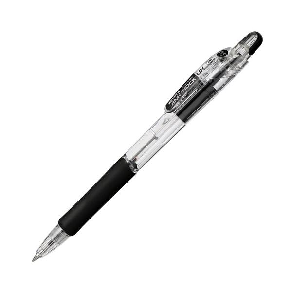 (まとめ) ゼブラ 油性ボールペン ジムノックUK0.5mm 黒 BNS10-BK 1本 【×100セット】 送料無料