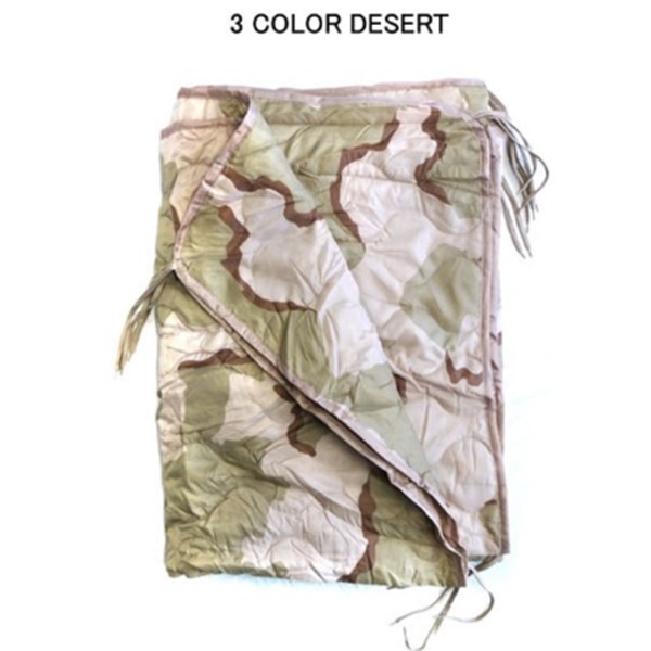 ミリタリー迷彩柄ポンチョライナー 3カラーデザート 砂漠の風を纏う、多彩な迷彩柄ポンチョライナー 送料無料