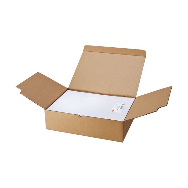 (まとめ) TANOSEE マルチプリンターラベル 業務用パック A4 ノーカット 1箱（500シート：100シート×5冊） 【×5セット】 送料無料
