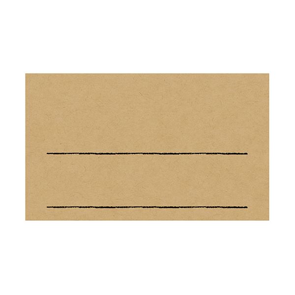 （まとめ）ササガワ 手書きPOP用カード 名刺サイズ クラフト 16-1753 1パック(10枚)【×5セット】 手描きPOPに最適 名刺サイズのクラフト