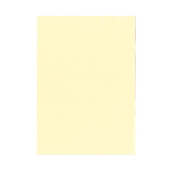 北越コーポレーション 紀州の色上質 A4 Y目 超厚口 レモン 1箱(800枚：100枚×8冊) 鮮やかな色彩が魅力の極上紙 A4サイズ、目の細かい質