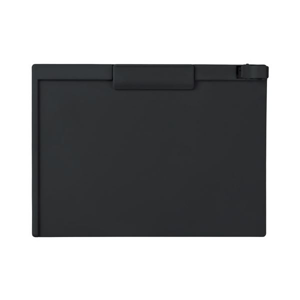 （まとめ）セキセイ クリップボード A4ヨコ ブラック SSS-3057P-BK 1セット（10枚） 【×3セット】 黒 薄くて重ねてもOK セキセイのA4ヨ