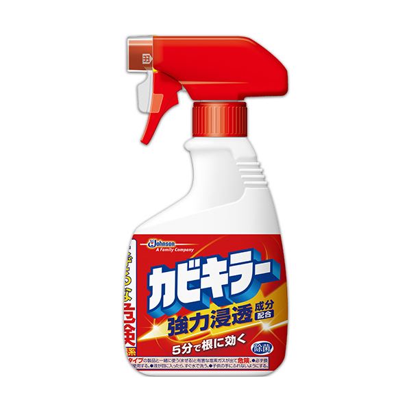 ゴムパッキンの黒カビまでスッキリ落とす!黒カビの根こそぎ撃退 驚異のゴムパッキンクリーナー カビキラー400g、まとめ買い お徳用 でお得 10本セット （まとめ）ジョンソン カビキラー 本体 400