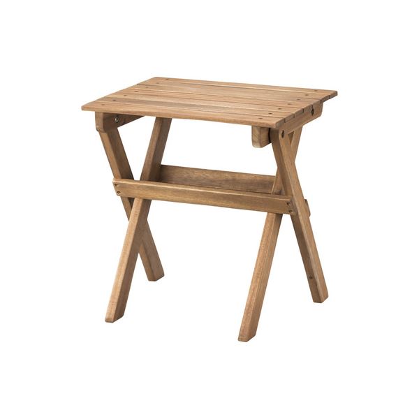 折りたたみ スツール イス バーチェア 椅子 カウンターチェア 幅42cm 木製 オイル仕上げ サイドテーブル エンドテーブル コーナーテーブ