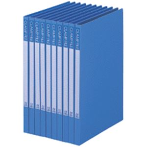 （まとめ）ビュートン クランプファイル A4タテ100枚収容 背幅17mm ブルー BCL-A4-B 1セット(10冊) 【×3セット】 青 送料無料