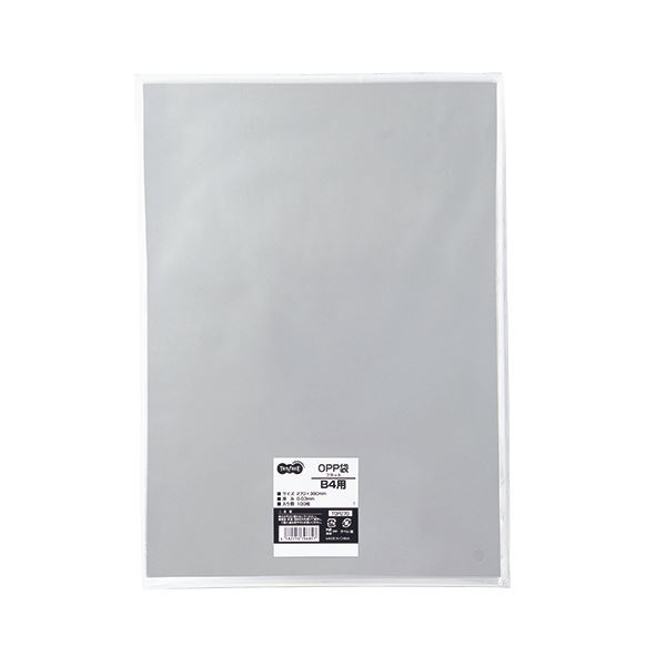 ノート・ふせん・紙製品 封筒 フィルム封筒(まとめ) TANOSEE OPP袋 フラット B4用 270×380mm 1パック（100枚） 【×10セット】◇関連： 生活用品／インテリア／雑貨／文具／